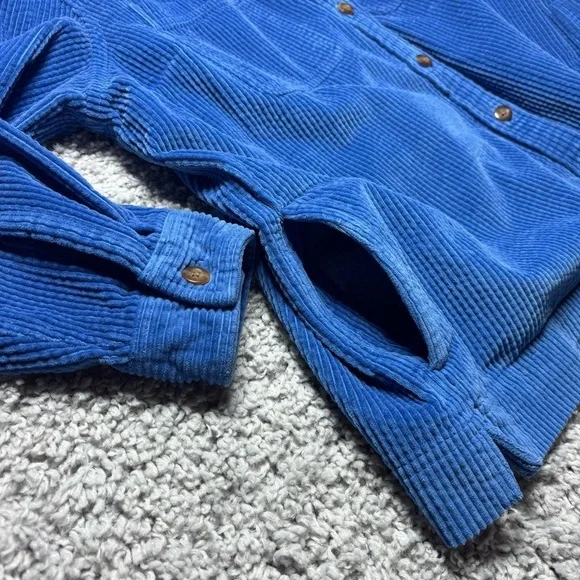 LL Bean Jacket Womens Extra Large Corduroy Button Up Shacket Soft Cozy Outdoors - Picture 5 of 7